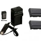 2X Batteries + Charger for Panasonic DMC-GH4 DMC-GH4K DMC-GH4KBODY DMC-GH4-YAGH