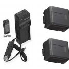 2X Batteries + Charger for Panasonic HDC-SD800P HDC-SD900 HDC-TM900 HDC-TM900PC