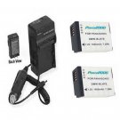 TWO 2X Batteries + Charger for Panasonic DMC-GM1 DMC-GM1K DMC-GM1KD DMC-GM1KS