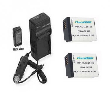 TWO 2X Batteries + Charger for Panasonic DMC-GM1 DMC-GM1K DMC-GM1KD DMC-GM1KS