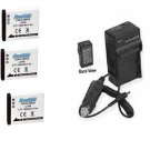 3 Batteries +Charger for Olympus TG-835 TG-850 VG-190 VH-410 VH-510 VH-520 XZ-10