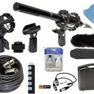 XM55 19-Piece Professional Video & Broadcast Condenser Shotgun Microphone Kit