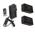 TWO 2X DMW-BLC12 DMW-BLC12E  DMW-BLC12PP Batteries + Charger for Panasonic