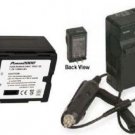 Battery + Charger for Panasonic HDC-TM10PP HDC-TM10K