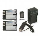 Two 2X D-LI90 Batteries + Charger for Pentax K-7 K-5 K5 645D K-5 II K-5IIs K-3