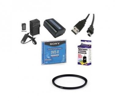 Accessory Kit for Sony DCR-DVD92 DVD92E DCR-DVD103 DVD103E DCR-DVD106 DCR-DVD703