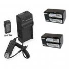 2X SB-LSM160 Batteries + Charger for Samsung VP-D351 VP-D352 VP-D353 VP-D354