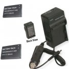 2 Batteries + Charger for ContourHD Contour+ Contour+2 Plus HD Helmet Camera