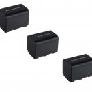 THREE 3X Batteries NP-FH70 for Sony DCR-HC52 DCR-HC53 DCR-HC54 DCR-HC62 DCR-SR10