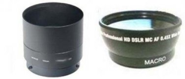 Wide Lens + Tube Adapter bundle for Nikon CoolPix P530 L830 Digital Camera