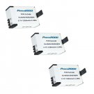 THREE 3X Batteries GP137 for SJCAM SJ4000, SJ5000, SJ6000, SJ4000W, SJ4000B,