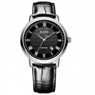 JIUSKO Mens Easy Read Quartz Dress Watch Roman Numeral Date - 281LS0202