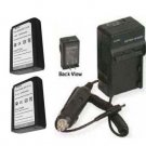 2 BP1310 Batteries+ Charger for Samsung NX10 EV-NX10ZZBABUS NX100 EV-NX100ZBANUS
