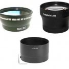 Wide Lens + Tele Lens + Tube Adapter bundle for Nikon CoolPix L120 L310