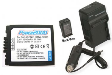 Battery + Charger for Panasonic DMC-G2 DMC-G2B DMC-G1KEB-K DMC-G1KEB DMCGF1CK