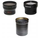 Wide Lens + Tele Lens + Tube bundle for Sony DSC-HX100 HX100V DSC-HX200 HX200V