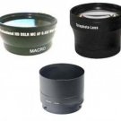 Wide Lens + Tele Lens + Tube Adapter bundle for Nikon Coolpix L840, L810, L820,