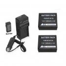 TWO 2X NP-W126S Batteries + Charger for Fuji FujiFilm FinePix X-T1, X-T2, CAMERA