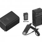Battery + Charger for Panasonic VW-VBK180 VW-VBK180-K