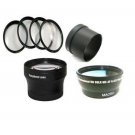 Wide Lens + Tele Lens + Close Up + Tube for Kodak Z612 Z712 Z812 Z1012 Z8612