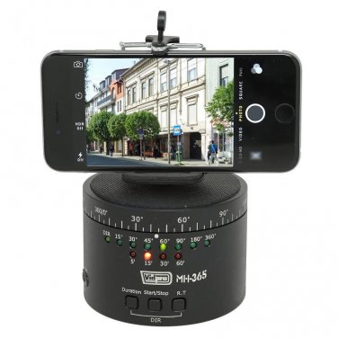 MH365 Motorized TimeLapse Pan Head for iPhone 4, 4S, 5, 5S, 6, 6S, 6+ 7, 7S,
