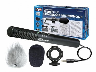 XM-CS Professional Condenser Shotgun Video & Broadcast XY Microphone Kit for SLR