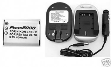 Battery +Charger for Sanyo VPC-E10 DMX-E10 VPCE10 DMXE10