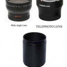 Wide + Tele Lens + Tube bundle for Panasonic DMC-FZ60 DMC-FZ60K DMC-FZ40 FZ40K