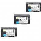 THREE 3X Batteries BP-807 BP-808 BP-809 BP-809B BP-809S for Canon FS10 FS20 FS22