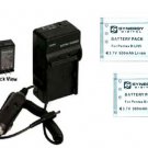 Two 2X D-LI95 DLI95 Batteries + Charger for Pentax Optio E85 E75 M85 Camera