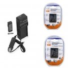 2 Batteries + Charger for Panasonic DMC-FT10 DMC-FT10S DMC-FT10K DMC-FT10A TS10A