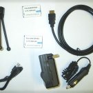 Accessory KIT USB Cable + Batteries + Charger + Hdmi Cable + Tripod for Samsung