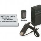 Battery + Charger for Pentax Optio D-LI78 DLI78 D-L178 M50 M60 S1 V20 W60 W80