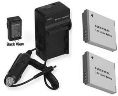 2 Batteries + Charger for Canon S95 SD1300IS SD1200IS Digital IXUS 300 HS 310 HS