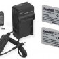 2 Batteries + Charger for Sanyo DMX-HD15AEX DMX-HD700BR DMX-HD700R DMX-HD700S