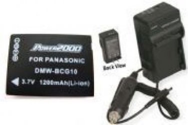 Battery + Charger for Panasonic DMC-3D1 DMCTZ6EBK DMCTZ6EBS DMC-TZ7S DMC-TZ7K