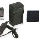Battery + Charger for Sanyo VPC-HD1000 VPC-WH1BL VPC-WH1EX VPC-WH1GX VPCFH11