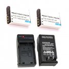 2X NP40 Batteries + Charger for Casio EX-Z200 EX-Z300 EX-Z400 EX-Z450 EX-Z1050SR
