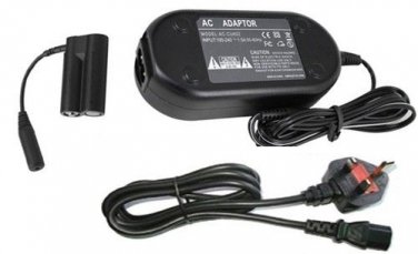 UK Ac Adapter + Coupler DRDC10 for Canon A800 A810 A1300 A1400 SX150 IS SX160 IS