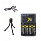 Batteries + Charger + USB Cable for Kodak Z915 Z980 Z981 Z8612 ZD8612 ZD15 ZX1