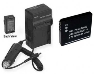 DMW-BCE10PP DMW-BCE10 Battery + Charger for Panasonic