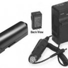 D-LI72 DLI72 D-L172 Battery + Charger Kit for Pentax