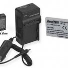 Battery + Charger for Sanyo DMXHD700BR DMXHD700R DMX-HD800 VPC-HD1 VPC-HD1A