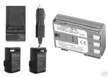 Battery +Charger for Canon DC320 DC330 ZR900 ZR930 HG10
