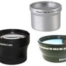 Wide + Tele Lens + Tube Adapter bundle for Canon Powershot G6 Digital Camera