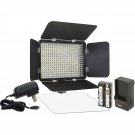 Video Light 330 LED Kit + AC Adapter + Battery + Charger for camera & Camcorder