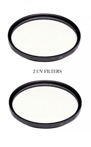 TWO 2 UV Filters for JVC GZHD3 GZHD3E GZHD3U GZHD3US GZHD3EK GZ-HM1US GZ-HM400