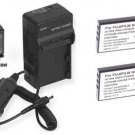 2 CGA-S301 CGA-S301A1 Batteries +Charger for Panasonic SV-AV10 SV-AV10U SV-AV10A