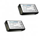 2X LP-E10 Battery for Canon EOS REBEL T3, EOS REBEL T6, EOS REBEL T7, EOS 1100D,