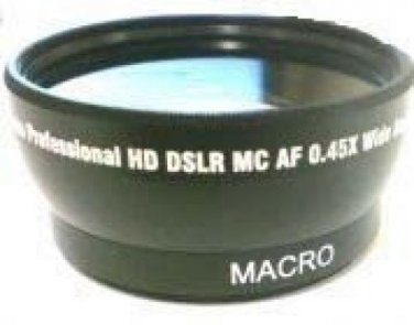 Wide Lens for Sony HDR-UX7E HDRUX7E HDR-XR500E HDRXR500E